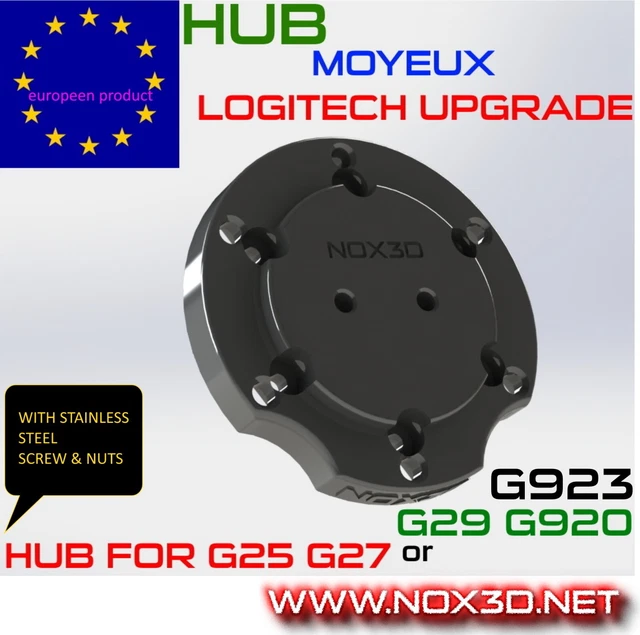 NEW HUB LOGITECH g25 g27 g29 g920 g923 wheel adapter fix for drift