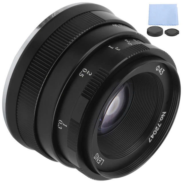 NEWYI 35mm F1.7 Objektiv Für Sony E-Mount – Manuelles Festbrennweitenobjektiv Für APS-C