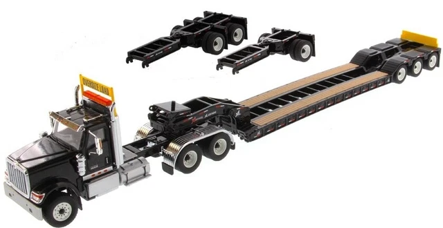 Camion Peterbilt 579 DIECAST MASTERS 1/50 Rouge Avec Remorque | Métal