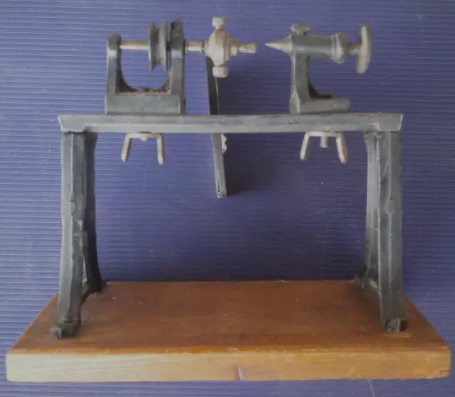 antikes Antriebsmodell Drechselbank, für Dampfmaschinen, Hersteller unbekannt,