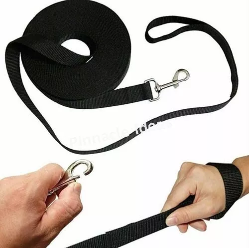 1.8-50M Nylon Training Lead Leash Puppy Dog Pets Rope Recall Long Obedience Slip 2