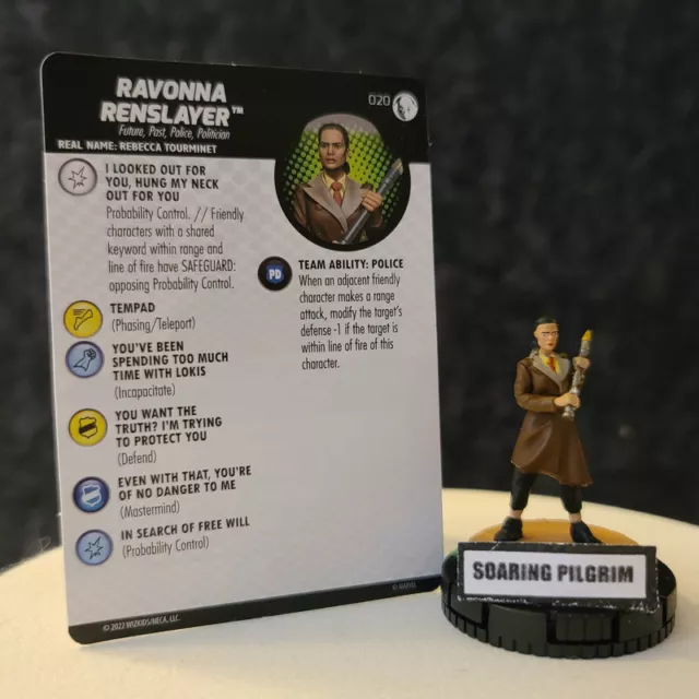 RAVONNA RENSLAYER - 020 UNCOMMON Marvel Studios Disney + Plus Heroclix #20