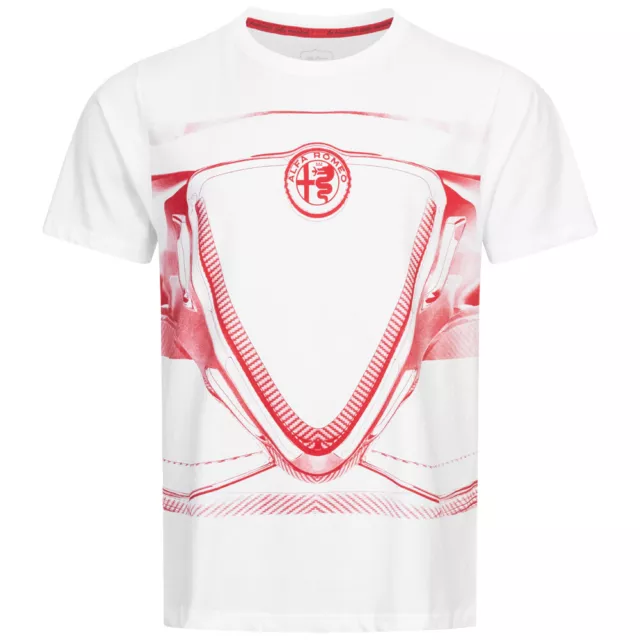 T-shirt Alpha Romeo Blanc/Rouge Taille XL Neuf et Authentique
