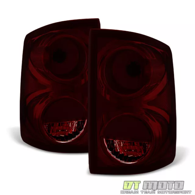 Blk Tinted 2005-2011 Dodge Dakota Tail Lights Lamps Replacement Left+Right 05-11