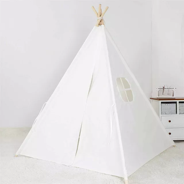 Folding Kids Tent Wigwam Teepee Childrens Play House Indoor Outdoor Girls Boys