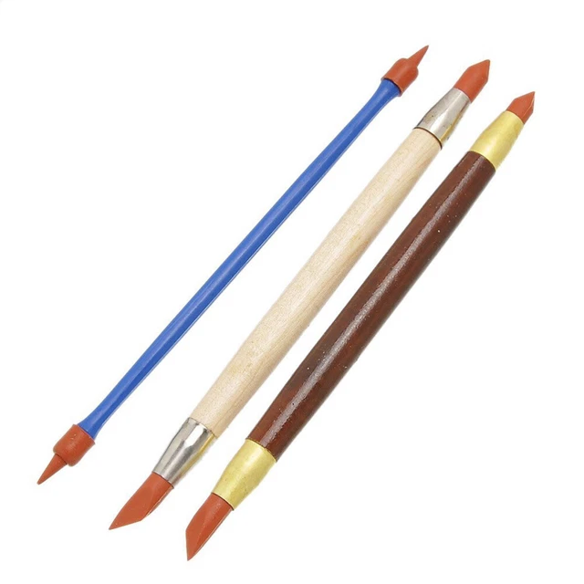 Juego de 3 herramientas de modelado para esculturas de arcilla cerámica
