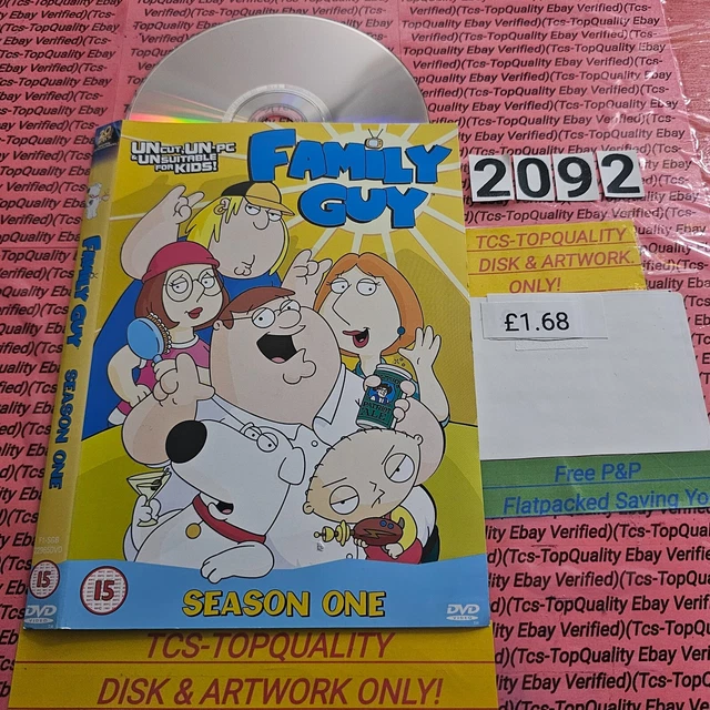 FAMILY GUY SEASON 1 Dvd Disc And Art Work Only Save s Eco 1 68 family-guy-season-1-dvd-disc-and-art-work-only-save-s-eco-1-68