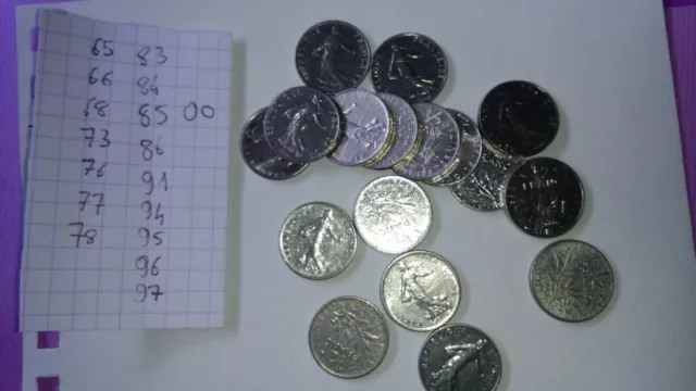 lot de pièces semeuse  50 centimes