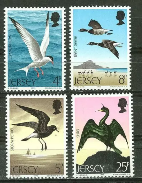 Jersey #129-132 MNH Tern Geese Shag Stormpetrel