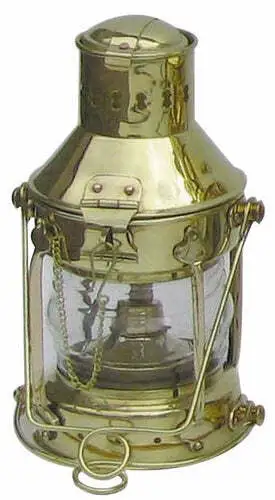 Ankerlampe Messing Petroleumbrenner  24cm