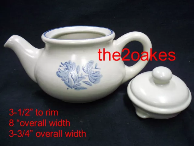 Pfaltzgraff YORKTOWNE 2 cup Mini Tea Pot 7-555 USA Hot Beverage Server Pitcher