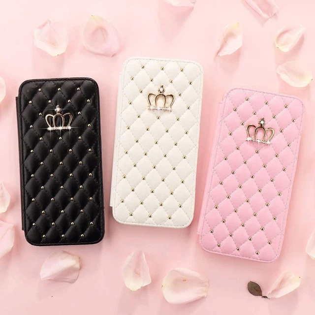 For Samsung Galaxy A12 A13 A32 A52 5G Luxury Crown PU Leather Flip Wallet Case