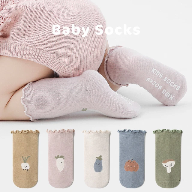 Calze calde per bambini bambine bambini bambini confezione da 2 antiscivolo neonato 0-5 anni cotone