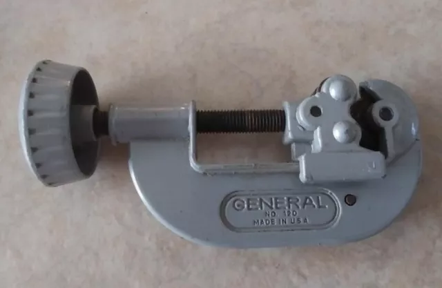 General Tools No. 120 Conduit Tubing Pipe Cutter Vintage Tools -USED