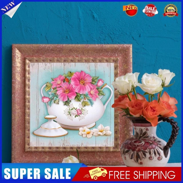PAINT BY NUMBERS Kit DIY Flower Hand Oil Art Picture Craft Home Wall ...