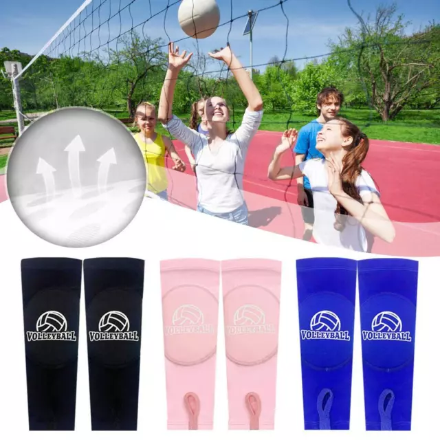 1 Pair Volleyball Arm Sleeve Forearm Compression Basketball Baud Wrist M8N5