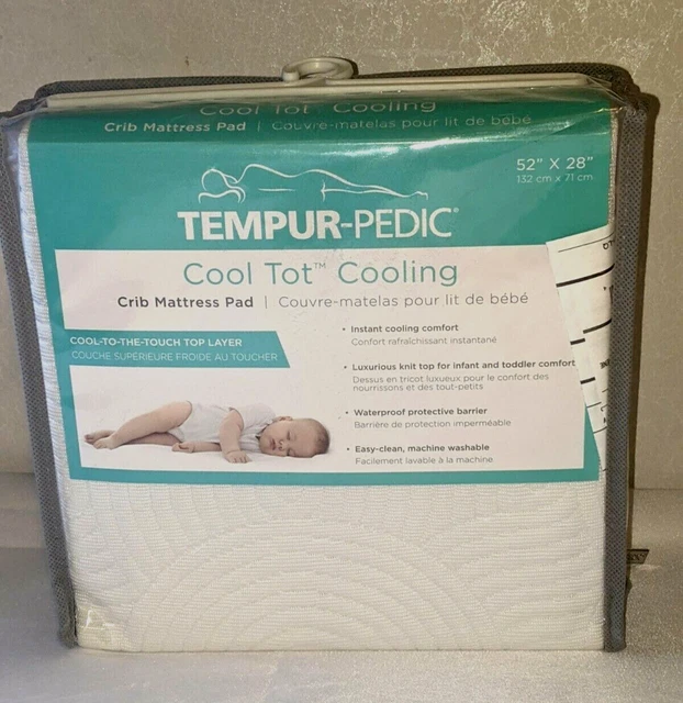 Waterproof Cool Tot Cooling Crib Mattress Pad 52 x 28" NEW