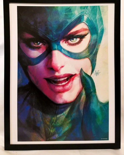 Catwoman by Stanley Artgerm Lau FRAMED 12x16 Art Print DC Comics Poster