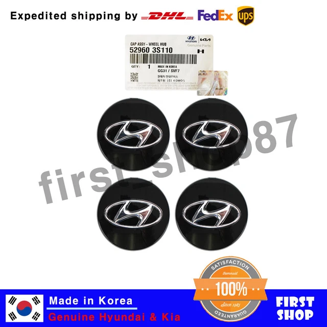 Genuine 4pcs Wheel Center Cap for 2017 2018 Hyundai Ioniq for OEM fact