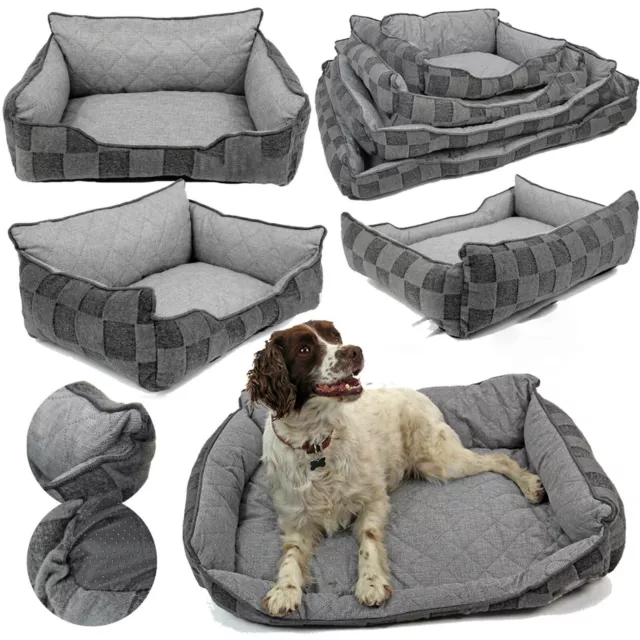 Deluxe Dog Bed Comfortable Orthopaedic Foam Sofa Puppy Pet Cat Cushion Mattress