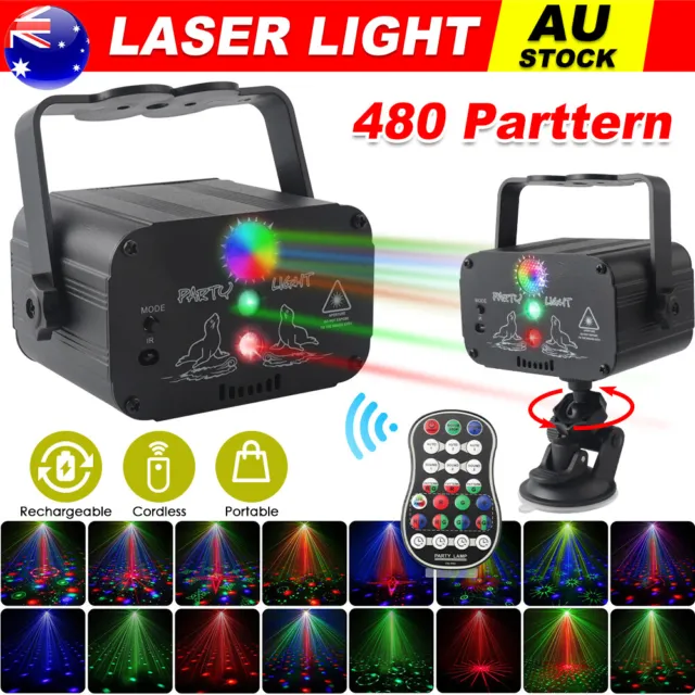Portable Laser Projector Lamp Stage Lighting LED Party KTV  Cordless  Disco Lamp
