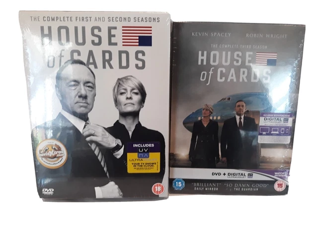 HOUSE OF CARDS Complete Collection Series 1-3 DVD Boxset Season 1 2 3 £ ...