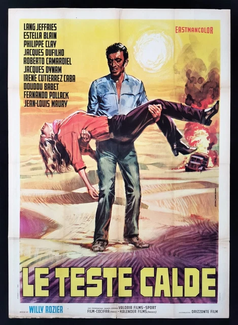 LE TESTE CALDE poster manifesto Lang Jeffries Les têtes brulées Algeria