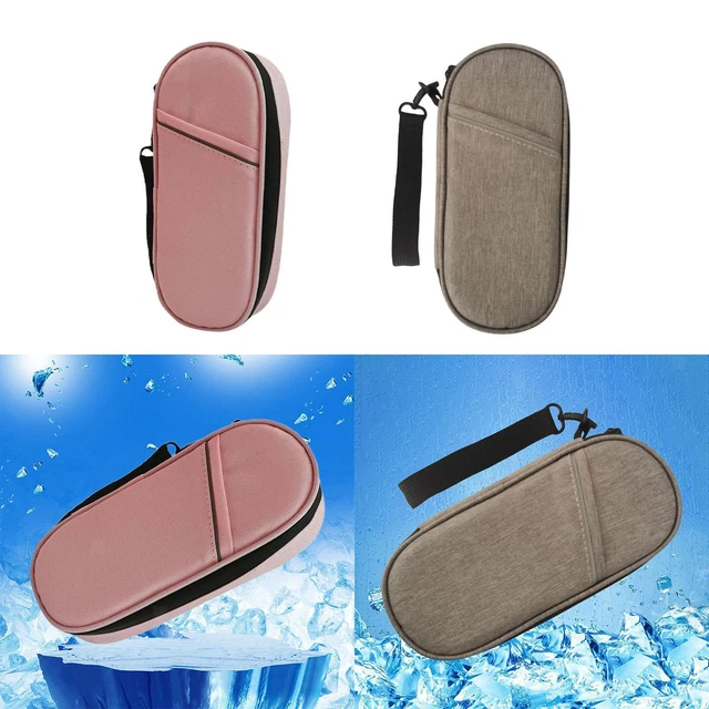 Bolsa frigorífica de pastillas, tamaño compacto, bolsa frigorífica, estuche de viaje, botín de hielo refrigerado