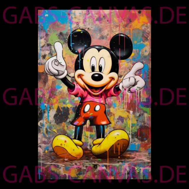 Ein Porträt von Micky Maus ● Leinwand ● Wandbild ● Poster XXL ● Kunstdruck