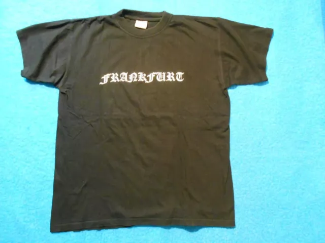 T-Shirt FRANKFURT schwarz Größe L KULT altdeutsch OLDSCHOOL