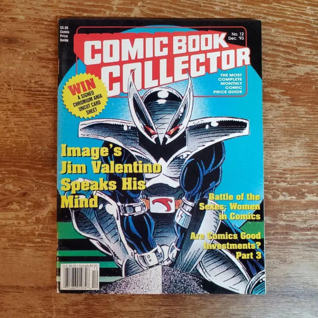 COMIC BOOK COLLECTOR MAGAZINE #12 December 1993 JIM VALENTINO INTERVIEW! VF