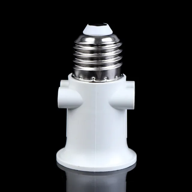AC100-240V E27 Bulb Adapter Lamp Holder Base Socket Conversion With EU Plug{ F3