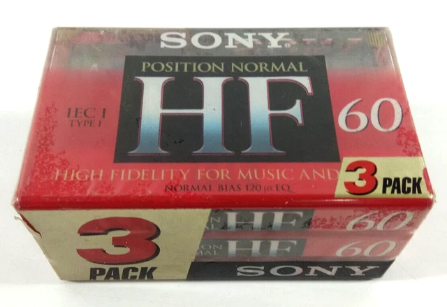 SONY PACK 3 cassette HF vierge sous blister EUR 9,00 - FR