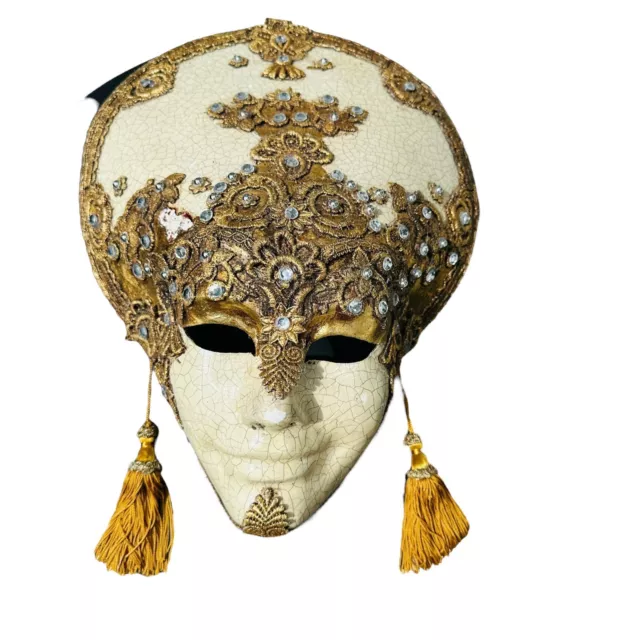 2 Venetian Masks From St. Mark’s Square Venice, Italy Vintage. ￼Halloween Decor