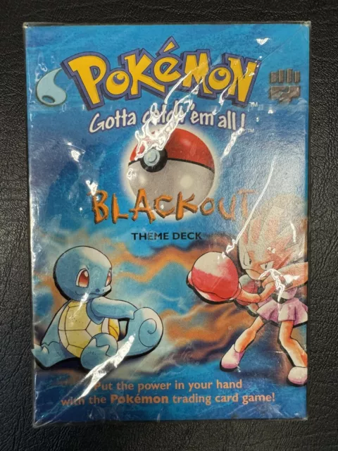 1999 Pokemon Blackout Theme Deck Box Factory Sealed Base Set Trading Cards NM