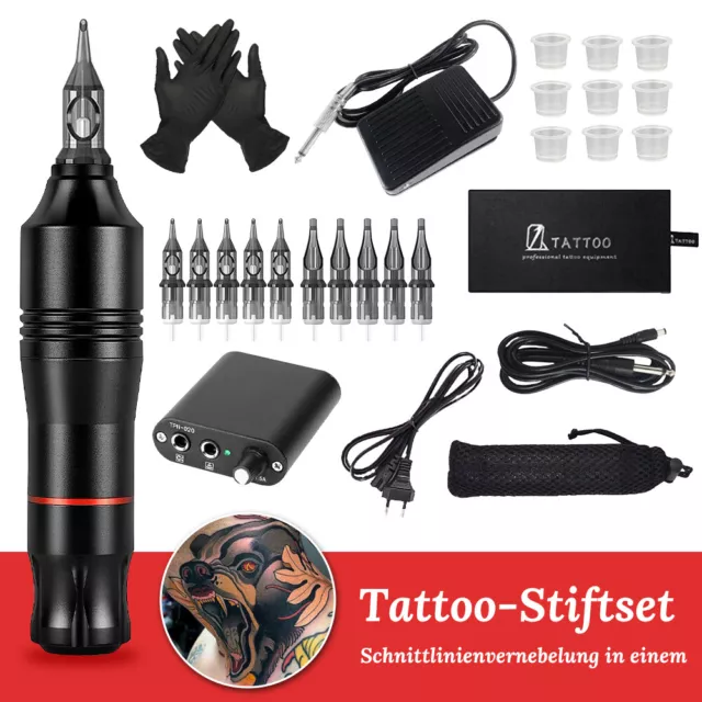 Rotary Tattoo Pen Kit 27 Stücke Komplett Tattoo Maschine Set Tattoo Supplies DHL