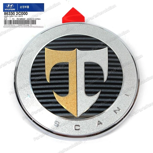 thumbnail image 2 of Genuine OEM Hyundai Hood Emblem For 2003-2006 Tuscani / Tiburon - 86320-2C000 2 of 5