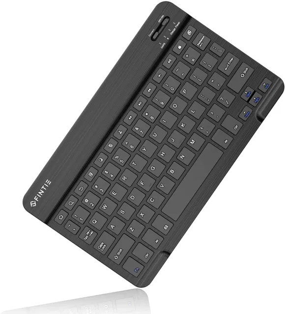 Fintie 10-Inch Ultrathin 4mm Wireless Bluetooth Keyboard Black
