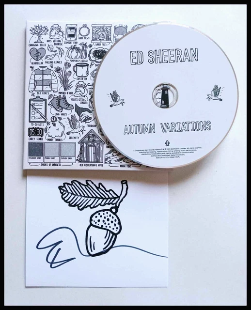 Ed Sheeran Autumn Variations Signed CD Exclusive! Limited #2