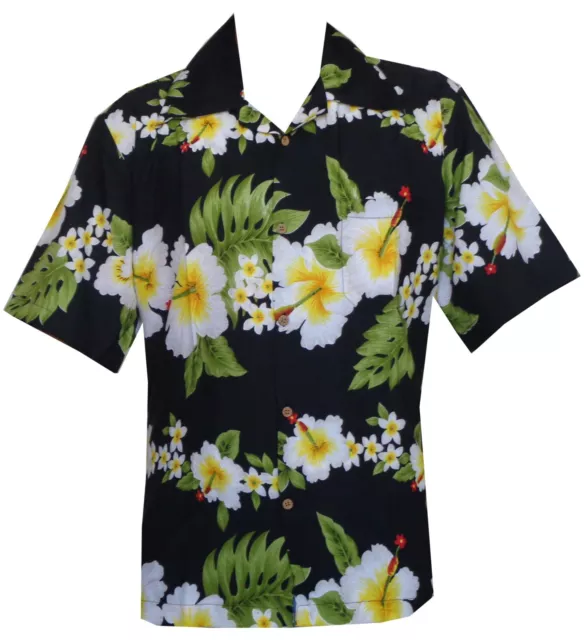 Hawaiian Shirt Mens Beach Casual Button Down Short Sleeve Floral Shirts For Men