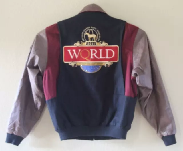 American Quarter Horse World Champion Presentation Leather Wool Jacket 2011 XS