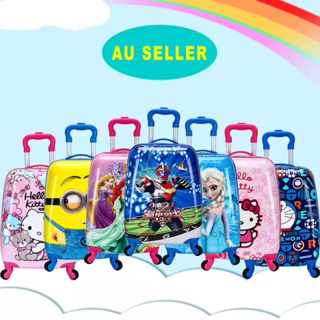 18'' Toddler Kids Carry On Hard Shell Rolling Suitcase Luggage Travel Peppa Pig