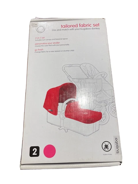 Bugaboo Donkey Tailored Fabric Set - Pink Bugaboo Donkey Tailored Fabric Set - Pink