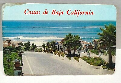 Costas De Baja California Vintage Postcard Souvenir Unposted Tijuana Mexico