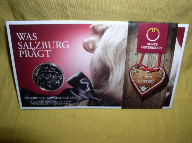 Österreich 10 Euro Silber hgh 2014   Salzburg