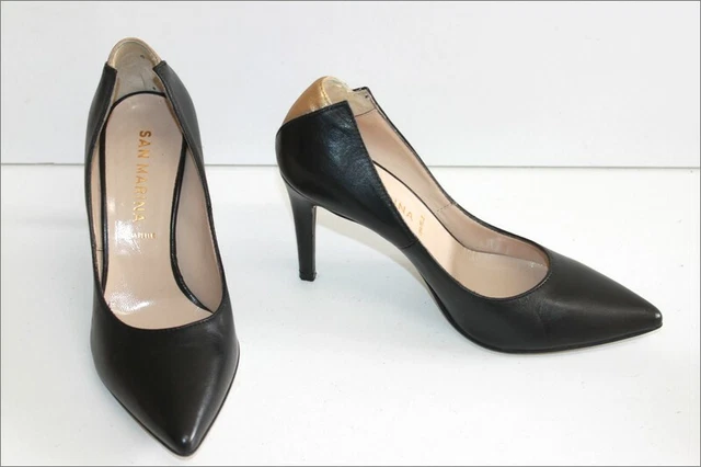 Escarpins CLARKS cuir noir talon 6 cm T37/38 - Chaussures