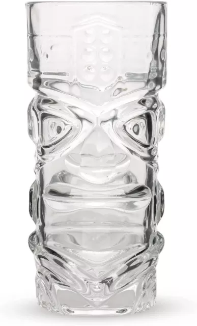 Set of 4 Large Tall Highball Clear Tiki Tumbler Cocktail Drinking Cup Glasses UK 3