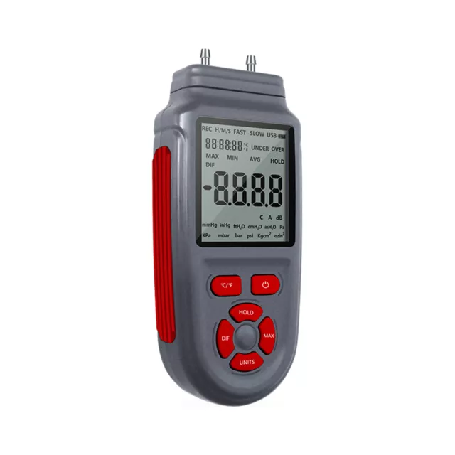 Digital Manometer Dual Port   Pressure Tester Differential Pressure N8Y4