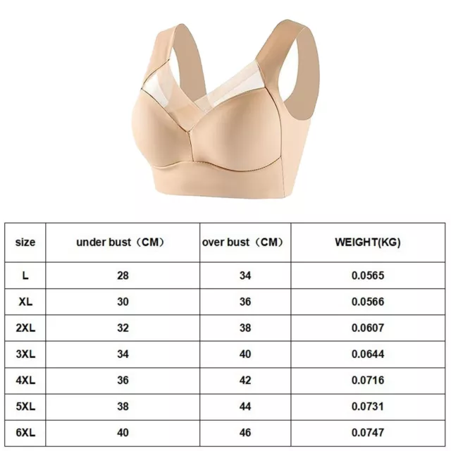 Posture Bra Wireless Ergonomic Push-Up Comfort Bra With Back Support 2