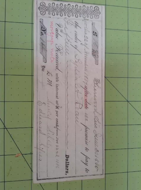 1885 Sherwood Ohio Receipt Original Antique  FREE SHIPPING INV-P1147